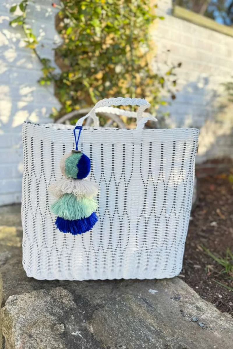 Sand Mesh Citron Tote styled for coastal Connecticut summer — Squeeze De Citron, Grace & Haven