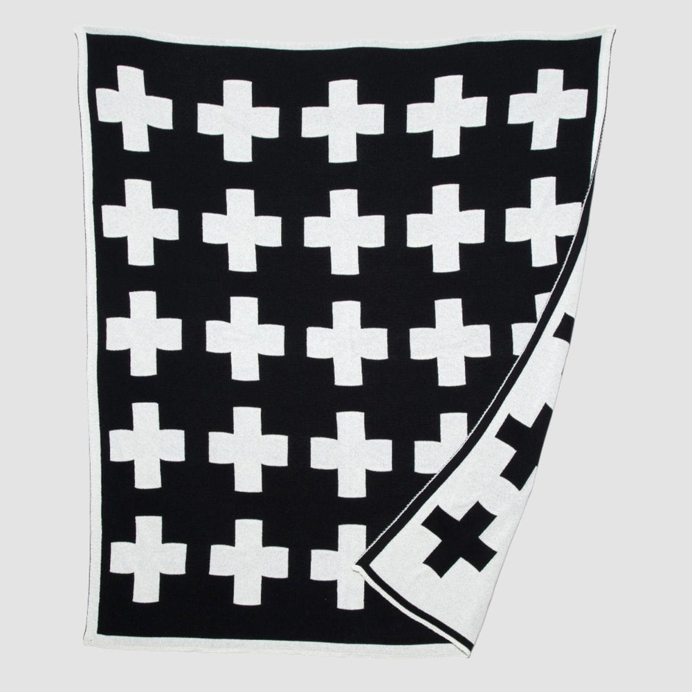
                      
                        Swiss Cross Reversible Throw Blanket – Eco-Friendly Ski Chalet Inspired Cozy Throw
                      
                    