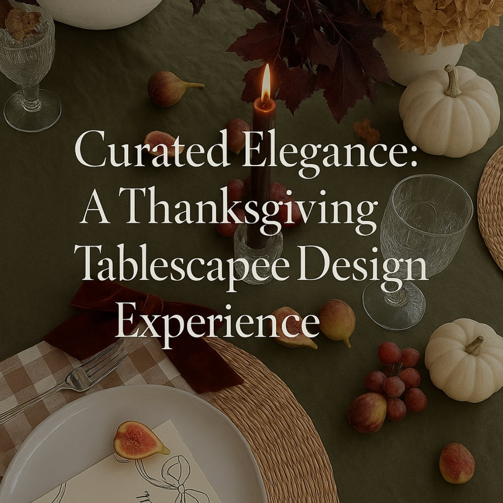 Guests creating an elegant Thanksgiving tablescape at Grace & Haven with Kelly Johnson of Sweet Home Revival. Learn designer layering, seasonal botanicals, and create a mini pumpkin floral arrangement to take home. Event on Saturday, 11/8 with curated refreshments, private demonstrations, and exclusive shopping of the styled tablescape.
