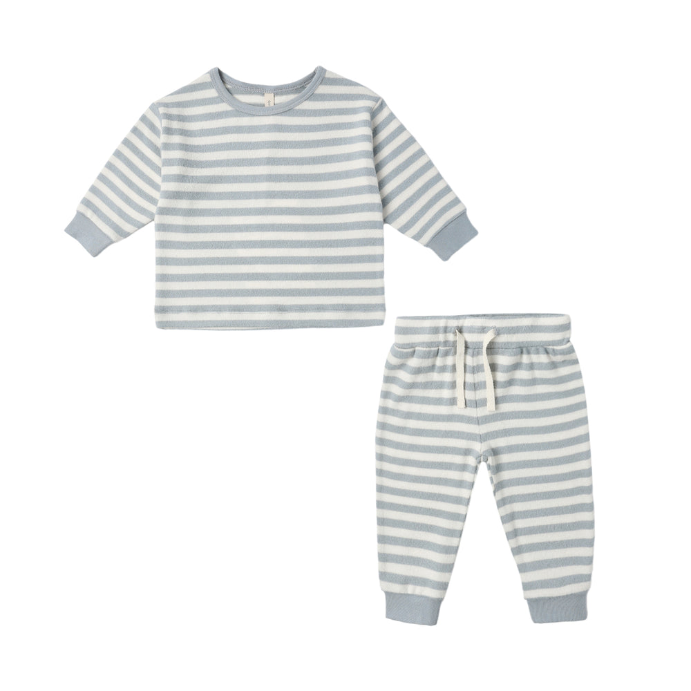 Cozy Set in Blue Stripe
