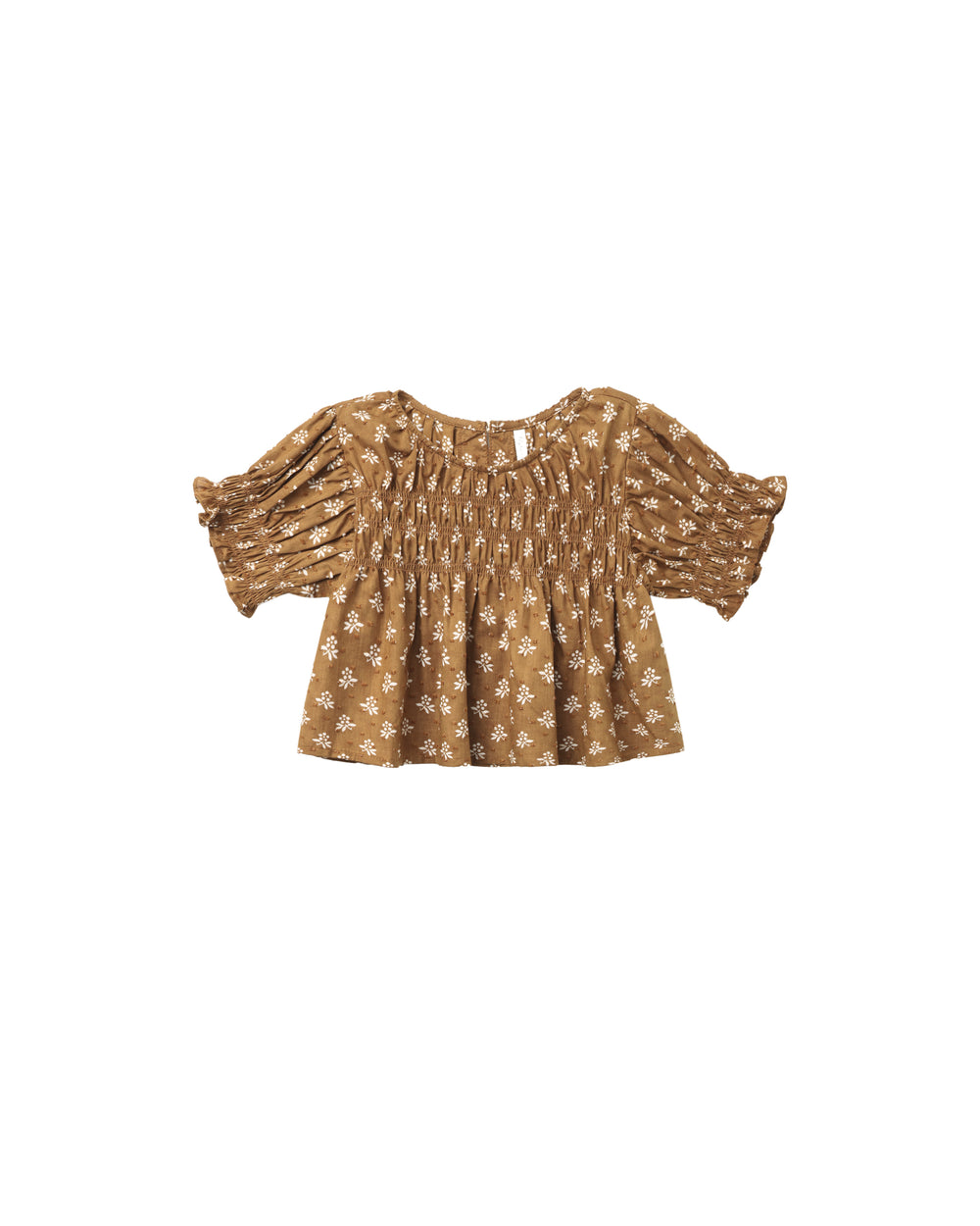 Rylee + Cru Colette Top – Golden Fleur Flutter Sleeve Girls’ Blouse