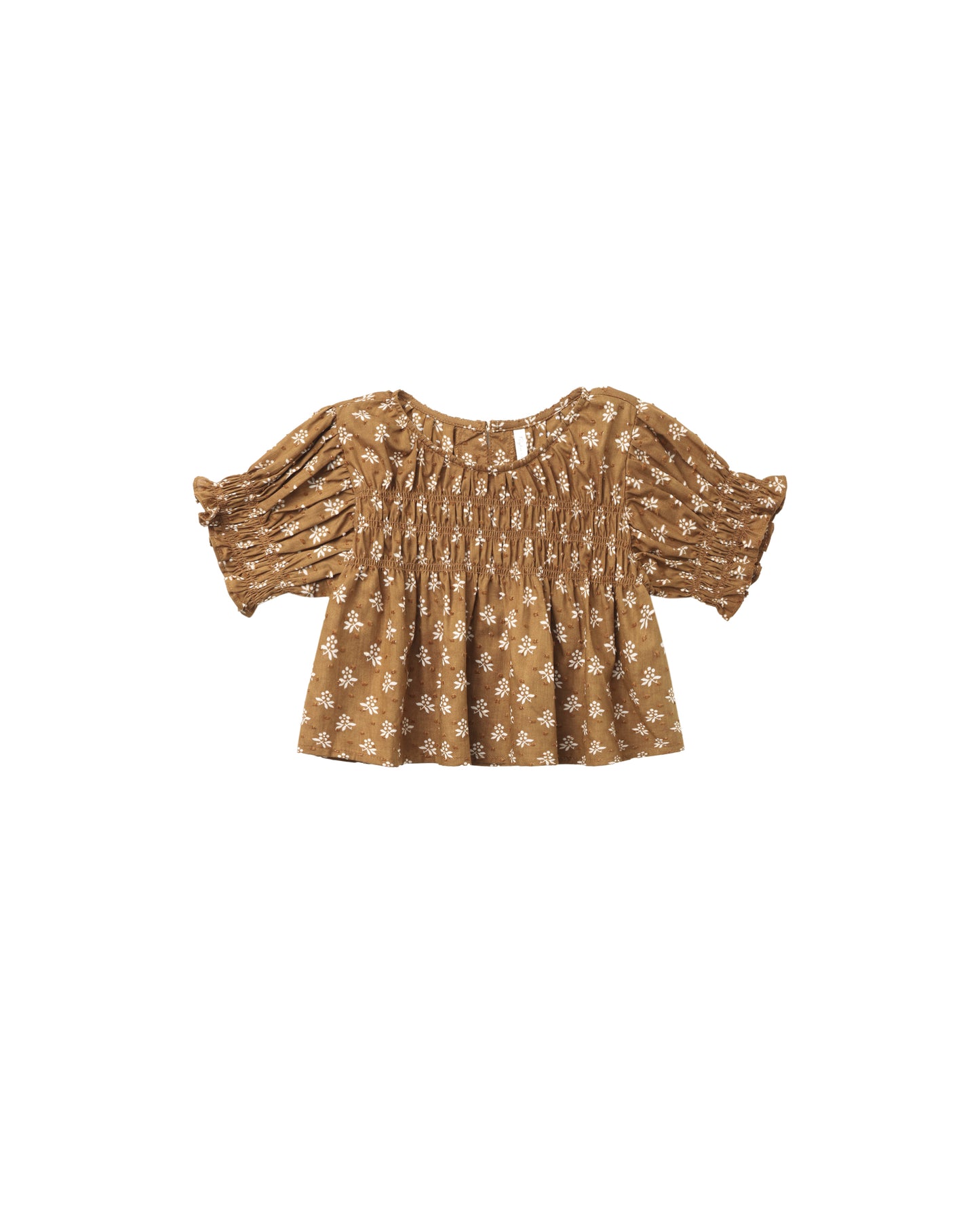 Rylee + Cru Colette Top – Golden Fleur Flutter Sleeve Girls’ Blouse