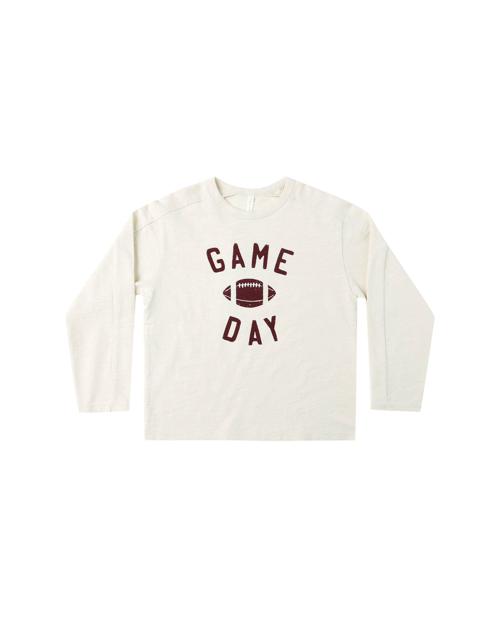 Rylee + Cru Long Sleeve Paneled Tee – Game Day Graphic Kids’ Shirt