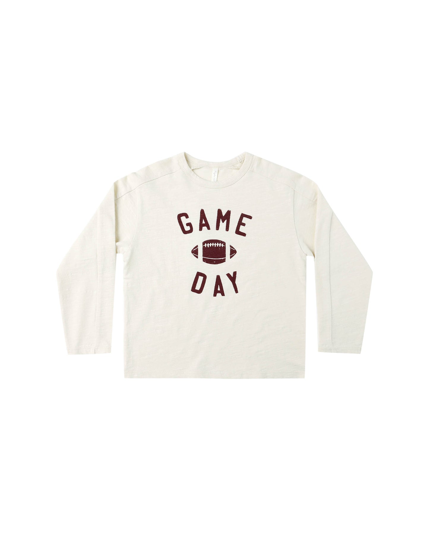 Rylee + Cru Long Sleeve Paneled Tee – Game Day Graphic Kids’ Shirt