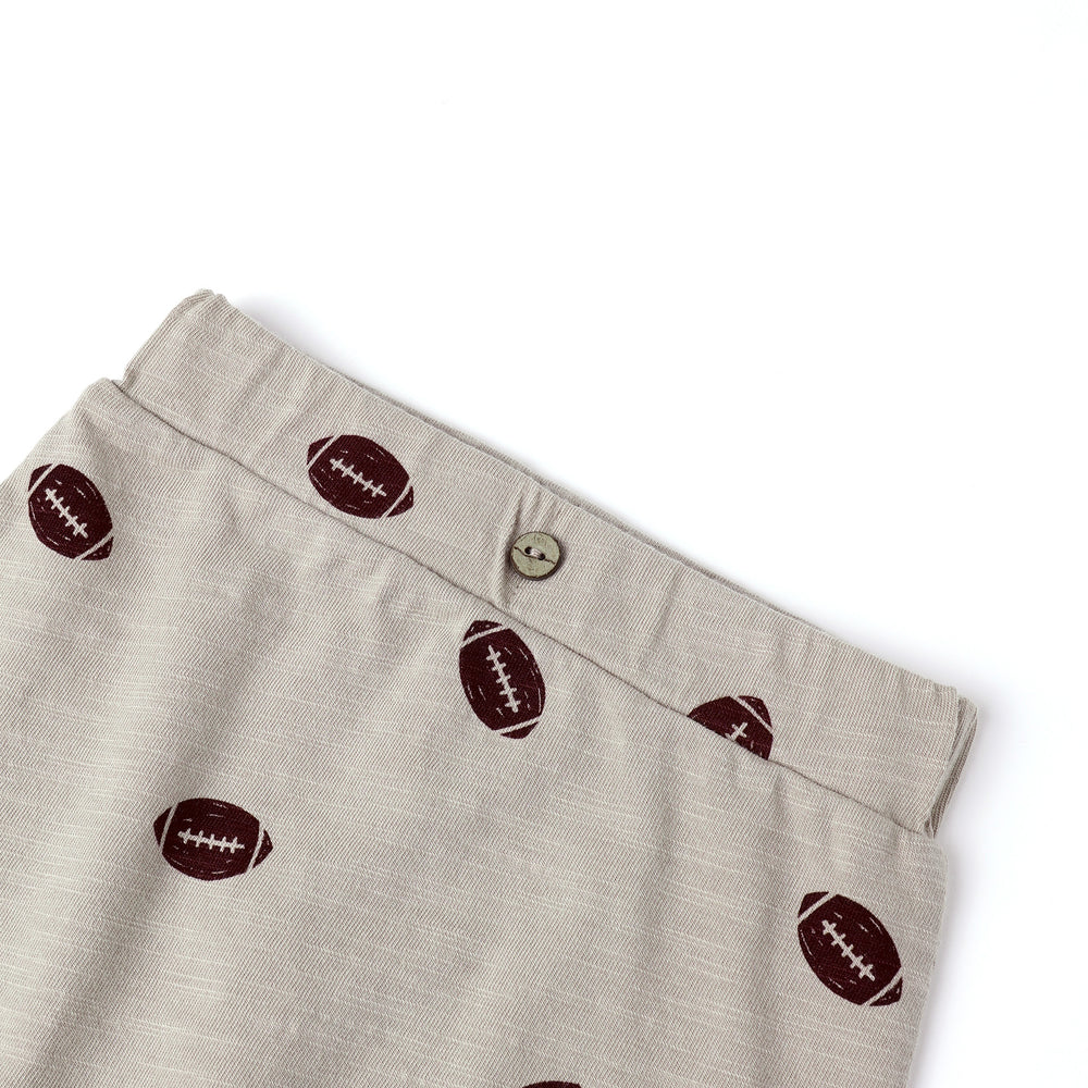 Rylee + Cru T-Shirt & Pant Set – Football Print Baby Outfit