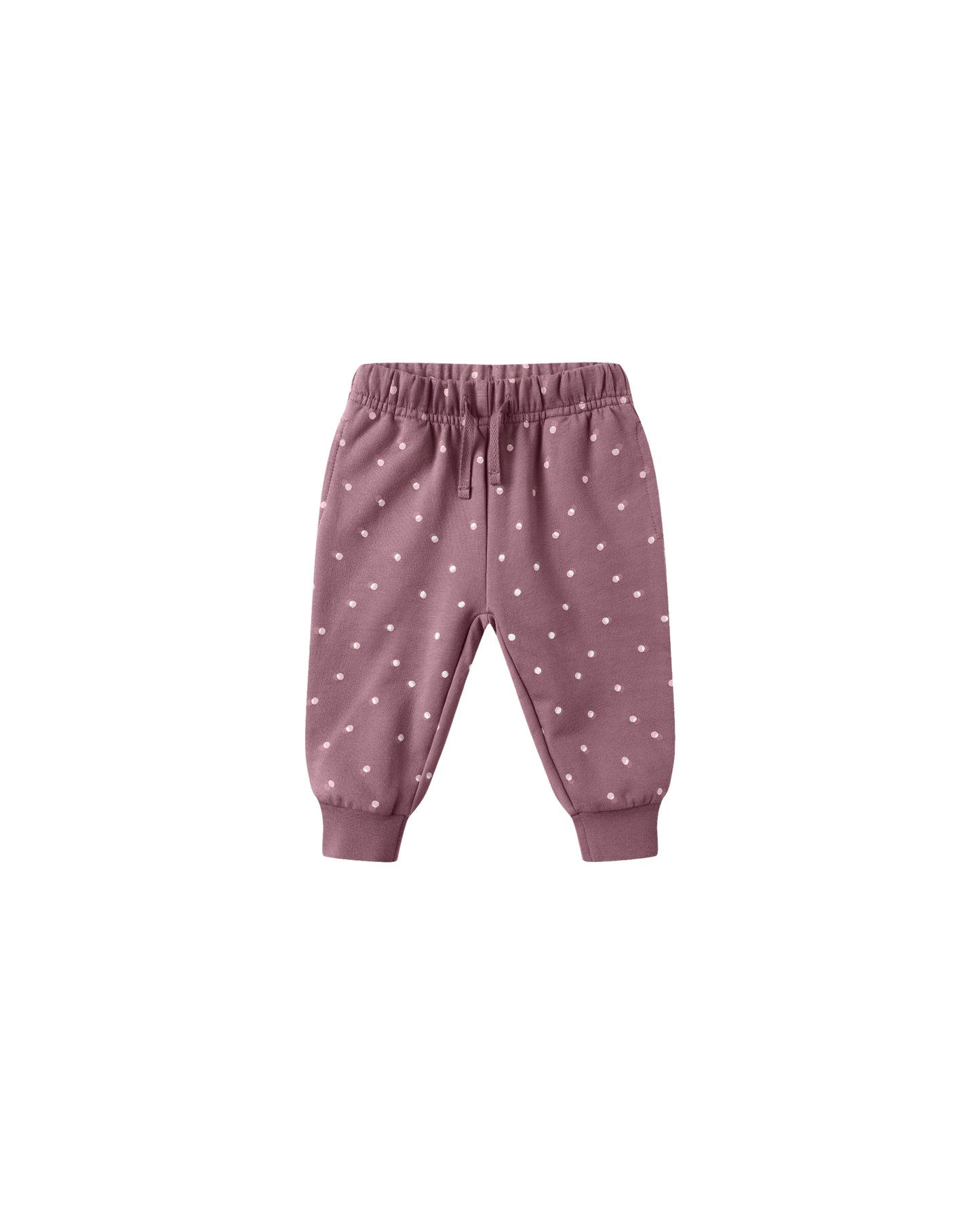 Relaxed Fleece Sweatpants- Polka Dot