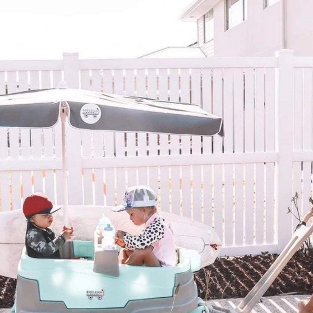 
                      
                        Burleigh Wagon™ Kids Stroller Wagon Bundle with Built-In Cooler & Custom Umbrella Options
                      
                    