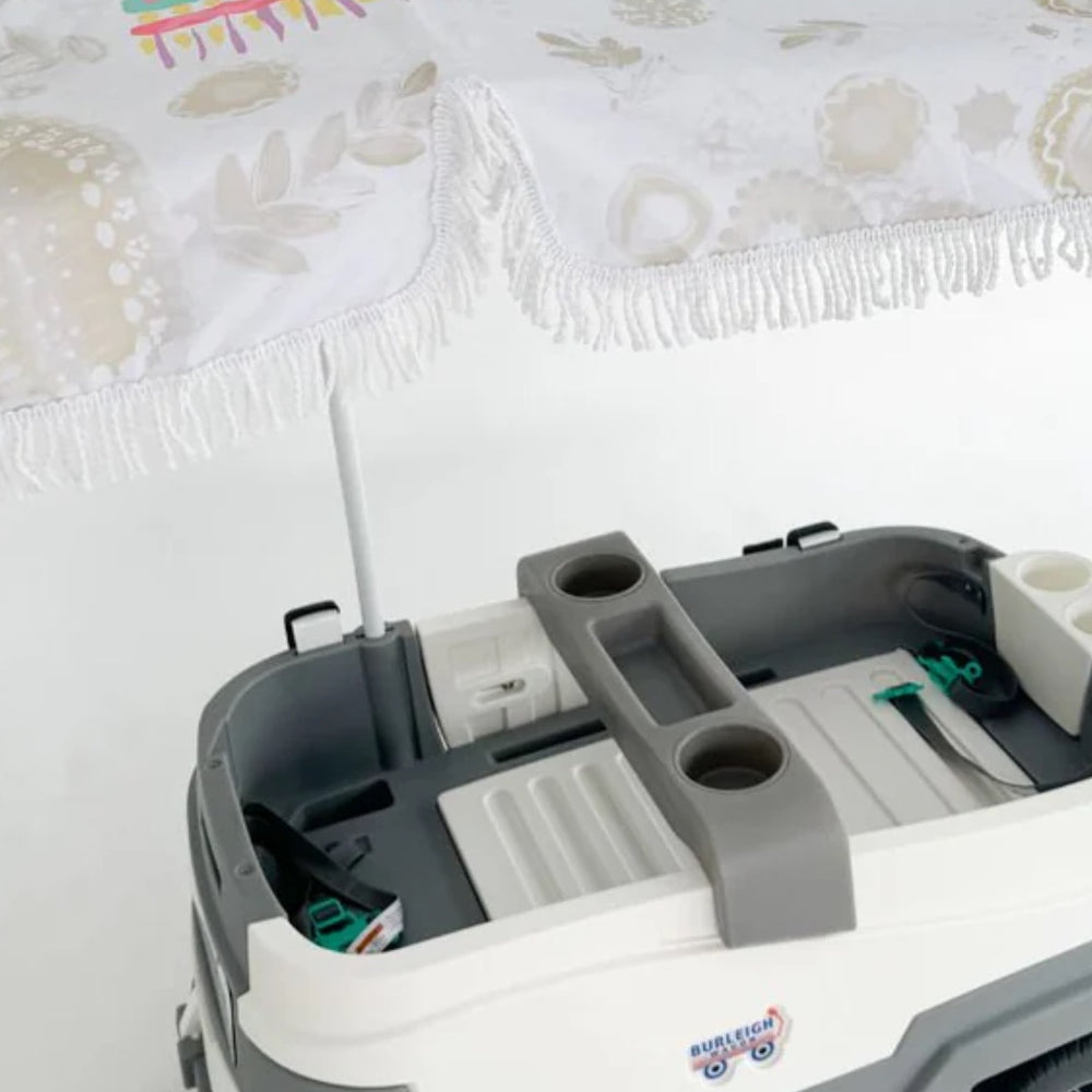 
                      
                        Burleigh Wagon™ Kids Stroller Wagon Bundle with Built-In Cooler & Custom Umbrella Options
                      
                    