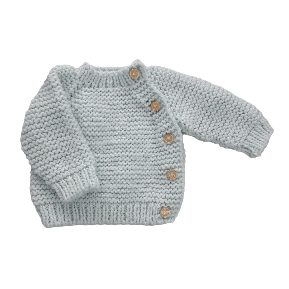 Kimono Side Button Cardigan, Bowie Grey | Baby Kids Sweater - Grace & Haven