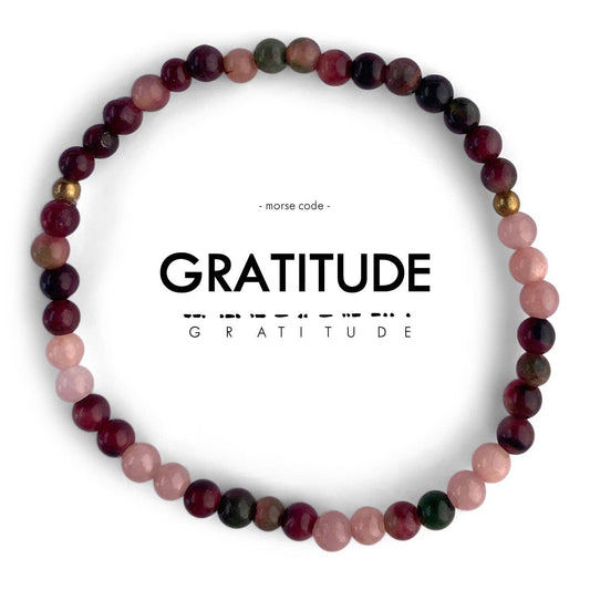 Morse Code Bracelet - Gratitude - Grace & Haven
