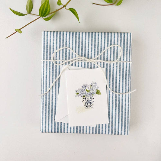 hydrangea bouquet tiny notecard - Grace & Haven