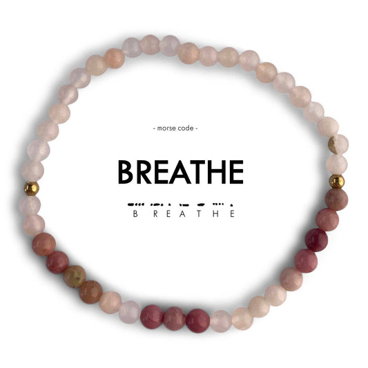 Morse Code Bracelet - Breathe - Grace & Haven