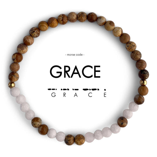 Morse Code Bracelet - Grace - Grace & Haven