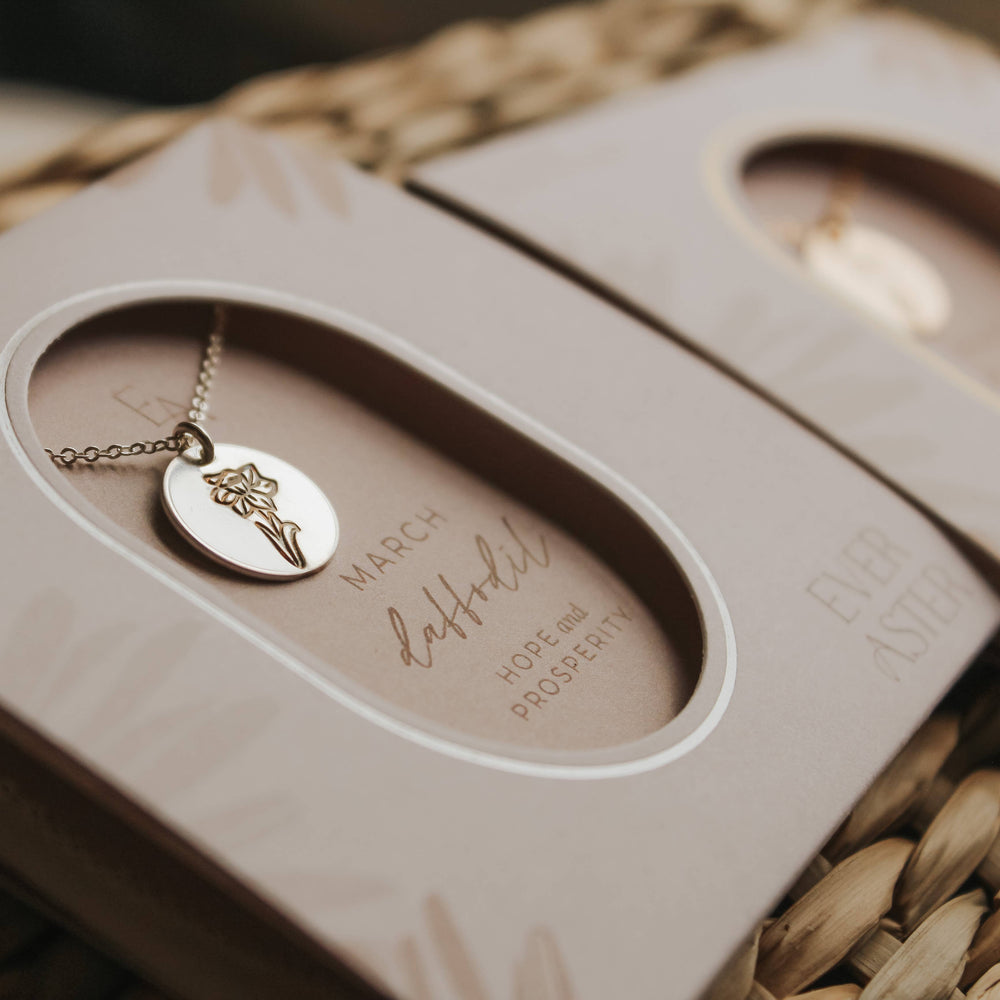 
                      
                        March Daffodil Birth Flower Necklace - Grace & Haven
                      
                    