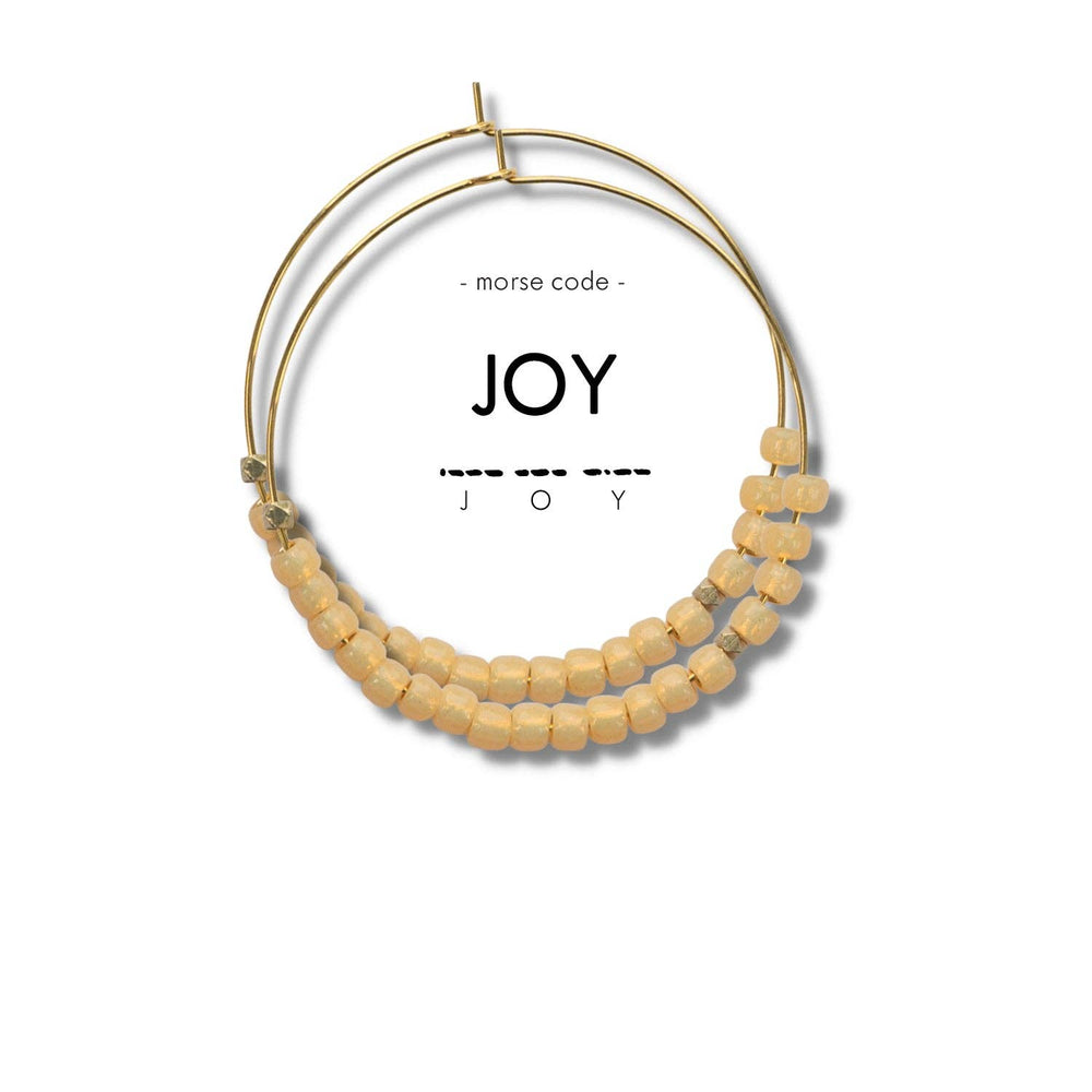 Morse Code Earrings - Joy - Grace & Haven