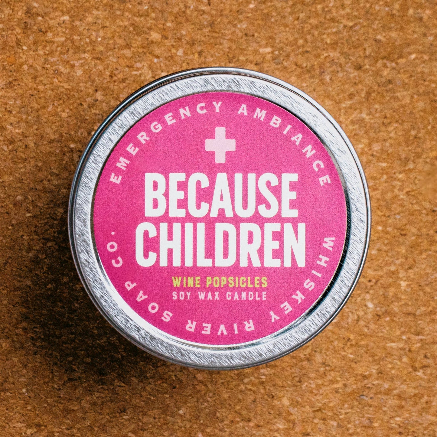 Because Children Emergency Ambiance Travel Tin Funny Candle - Grace & Haven