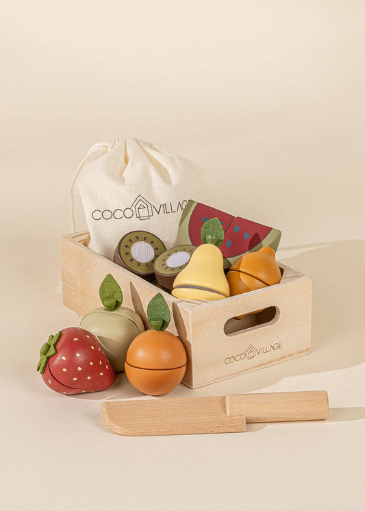 Wooden Fruits Playset - Grace & Haven