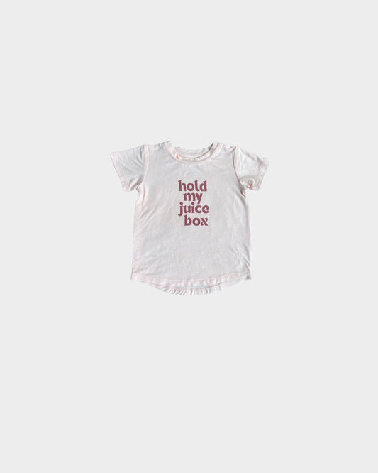 S24 D2: Girl's Bamboo Tee in Hold My Juice Box - Grace & Haven