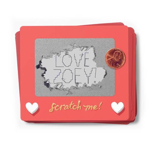 Scratch-off Valentines - Scratch A Sketch - Grace & Haven